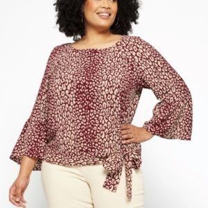 Michael Kors Sweetheart Tie Blouse